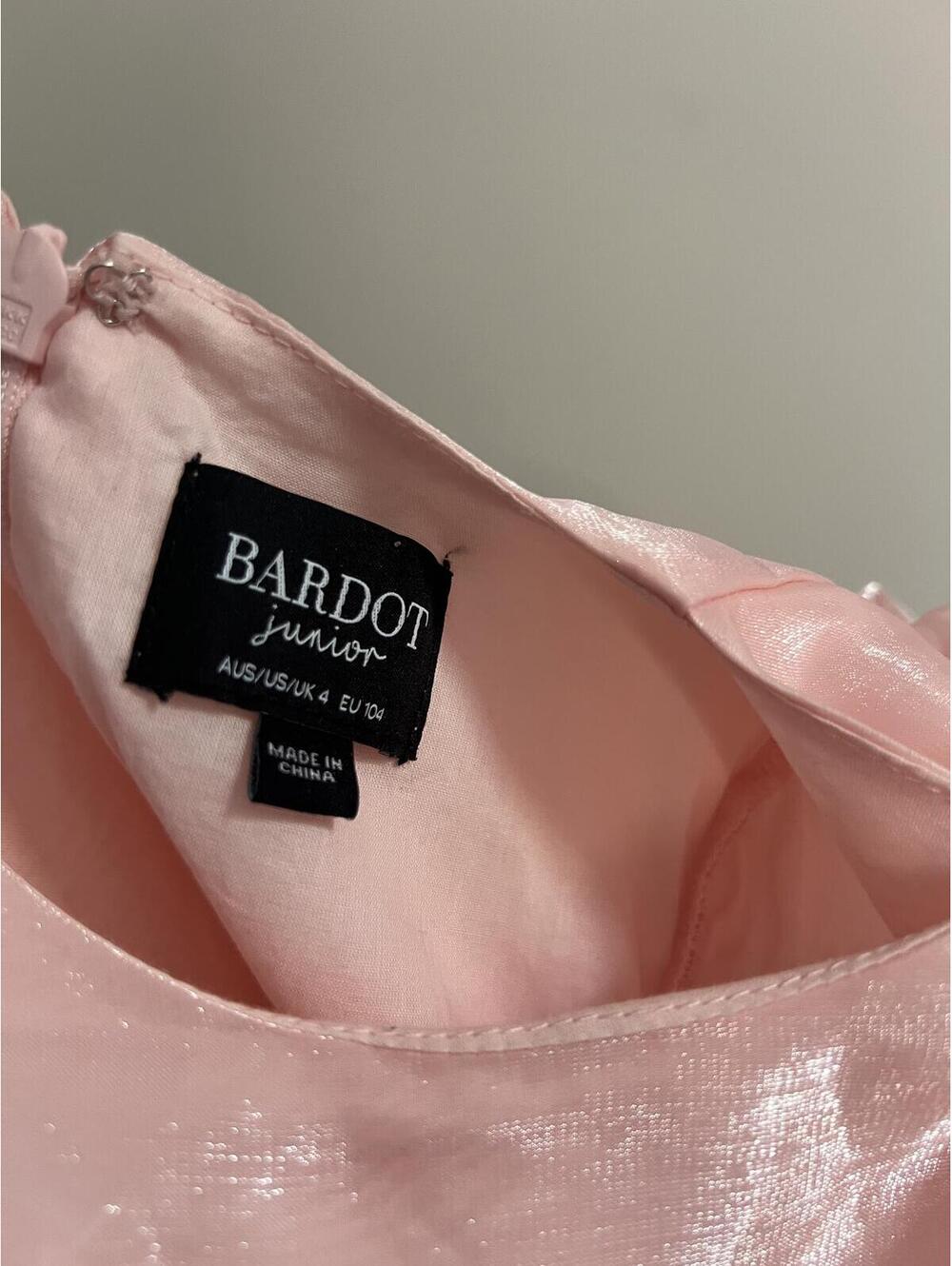 Bardot Junior Girls' Halina Mini Dress, Powder Pink, Size US 4 - Picture 6 of 9